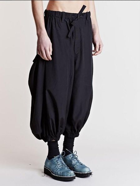 men's pants hair stylist fashion casual cropped loose harem plus size costumes, Black
men's pants hair stylist fashion casual cropped loose harem plus size costumes, Black
