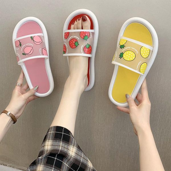 summer women cute cartoon fruit strawberry peach slippers girls transparent bathroom slides ladies casual soft bottom home shoes, Black
summer women cute cartoon fruit strawberry peach slippers girls transparent bathroom slides ladies casual soft bottom home shoes, Black