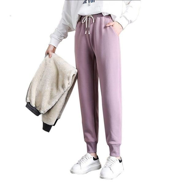 pant women winter warm thick lamb cashmere female casual harem pants loose cotton trousers, Black;white
pant women winter warm thick lamb cashmere female casual harem pants loose cotton trousers, Black;white