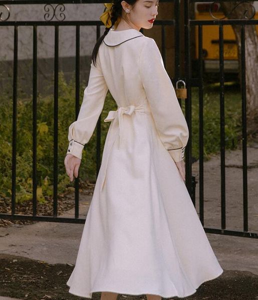 casual dresses mori girl vintage long-sleeve apricot high-waisted bow tie navy style dress with brooch long for women vestidos largos, Black;gray
casual dresses mori girl vintage long-sleeve apricot high-waisted bow tie navy style dress with brooch long for women vestidos largos, Black;gray