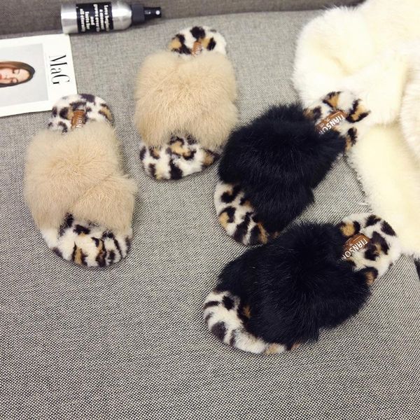slippers low flat with fashion fluffy fur women outside leopard concise ladies slides sewing closed toe casual winter shoes, Black
slippers low flat with fashion fluffy fur women outside leopard concise ladies slides sewing closed toe casual winter shoes, Black