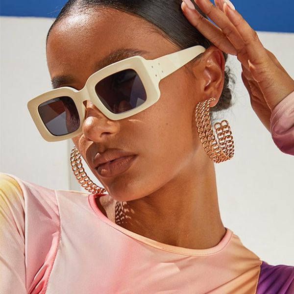sunglasses trendy rectangle women white summer beach eyewear ladies big frame funky sun glasses designer 2021 shade, White;black
sunglasses trendy rectangle women white summer beach eyewear ladies big frame funky sun glasses designer 2021 shade, White;black