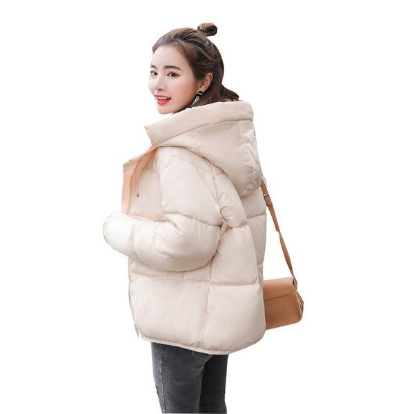 women's trench coats 2021 hooded women winter jacket short cotton padded womens coat autumn casaco feminino inverno solid color parka s, Tan;black
women's trench coats 2021 hooded women winter jacket short cotton padded womens coat autumn casaco feminino inverno solid color parka s, Tan;black