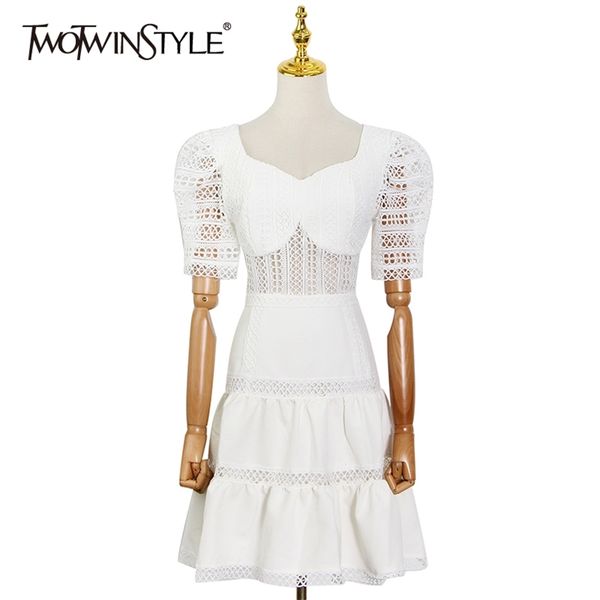 casual white hollow out dress for women square collar puff short sleeve high waist mini dresses female fashion 210520, Black;gray
casual white hollow out dress for women square collar puff short sleeve high waist mini dresses female fashion 210520, Black;gray