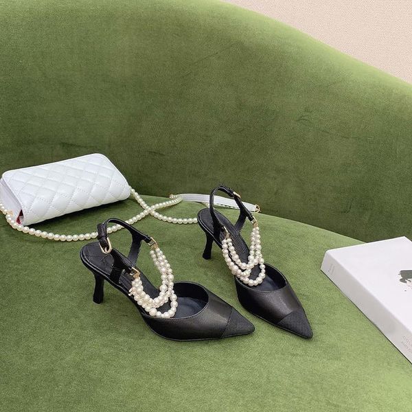 dress shoes 2021 pearl women high heels pointed toe ladies brand summer for woman genuine leather elegant pumps party, Black 
dress shoes 2021 pearl women high heels pointed toe ladies brand summer for woman genuine leather elegant pumps party, Black