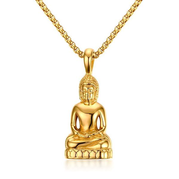 pendant necklaces religion style buddha & for men attractive gold-color stainless steel religious jewelry bijoux, Silver
pendant necklaces religion style buddha & for men attractive gold-color stainless steel religious jewelry bijoux, Silver