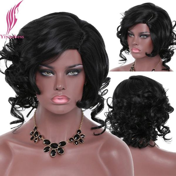 synthetic wigs yiyaobess short curly wig black mix blonde dark brown hair african american for women pelucas naturales
synthetic wigs yiyaobess short curly wig black mix blonde dark brown hair african american for women pelucas naturales