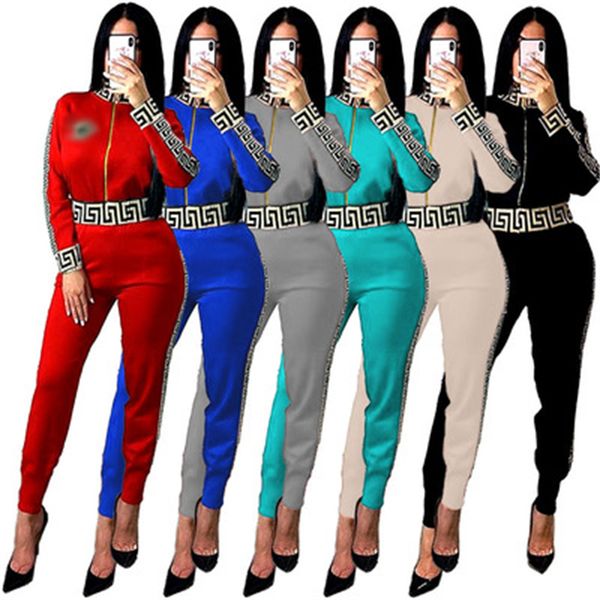 woman casual zipper tracksuits fashion trend autumn printing long sleeve two piece set printed stitching sweatsuit women two-piece suits, Gray
woman casual zipper tracksuits fashion trend autumn printing long sleeve two piece set printed stitching sweatsuit women two-piece suits, Gray