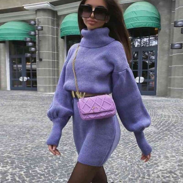 turtleneck knit sweater winter dress women lantern sleeve bodycon jumper oversize festival es 210603, White;black
turtleneck knit sweater winter dress women lantern sleeve bodycon jumper oversize festival es 210603, White;black