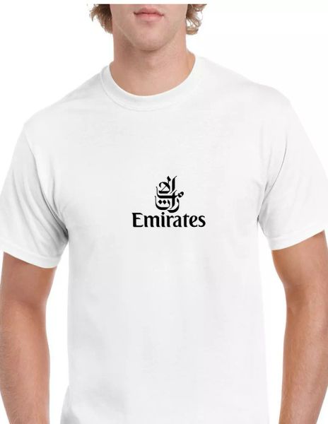 emirates black vintage logo shirt emirati airline aviation white cotton t-shirt, White;black
emirates black vintage logo shirt emirati airline aviation white cotton t-shirt, White;black