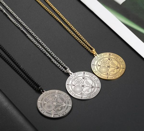 pendant necklaces kingdom of the east religious stainless steel necklace jewelry seals four emperors spirits rulers, Silver
pendant necklaces kingdom of the east religious stainless steel necklace jewelry seals four emperors spirits rulers, Silver