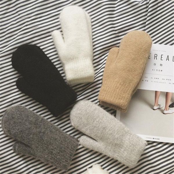 sports gloves fur women double-layer winter full finger for student warm thick knitted, Black
sports gloves fur women double-layer winter full finger for student warm thick knitted, Black