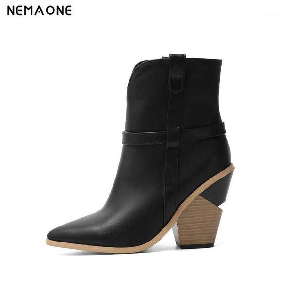 boots nemaone women ankle high heeled casual shoes woman euro style platform short big size 41 42 431, Black
boots nemaone women ankle high heeled casual shoes woman euro style platform short big size 41 42 431, Black