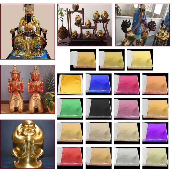 other arts and crafts 100pcs imitation gold leaf sheets foil colored wrapping paper for diy supplies gilded home statue nail decoration
other arts and crafts 100pcs imitation gold leaf sheets foil colored wrapping paper for diy supplies gilded home statue nail decoration