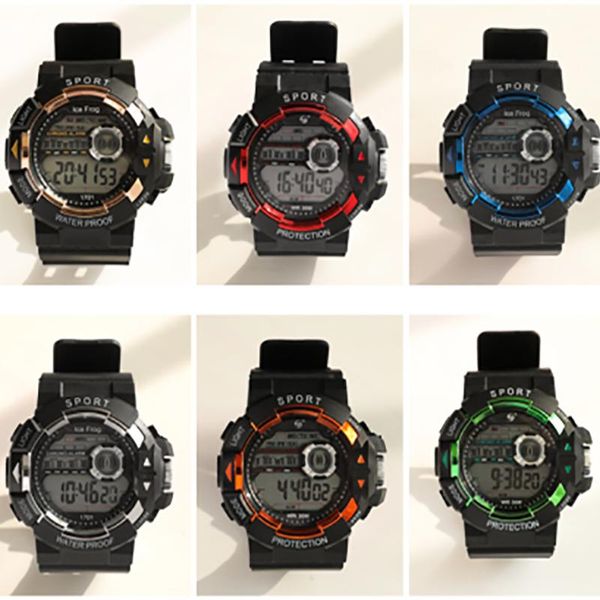 wristwatches 2021 men's sports watch digital five-color absorber swimming quartz silicone 50 meters waterproof clock, Slivery;brown
wristwatches 2021 men's sports watch digital five-color absorber swimming quartz silicone 50 meters waterproof clock, Slivery;brown