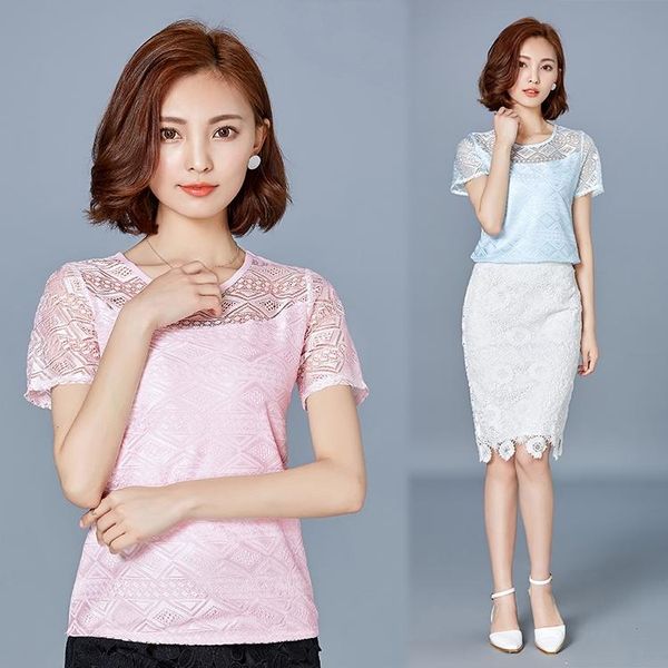 women's t-shirt korean women chiffon t-shirts clothing crochet lace shirt white casual slim fit
women's t-shirt korean women chiffon t-shirts clothing crochet lace shirt white casual slim fit