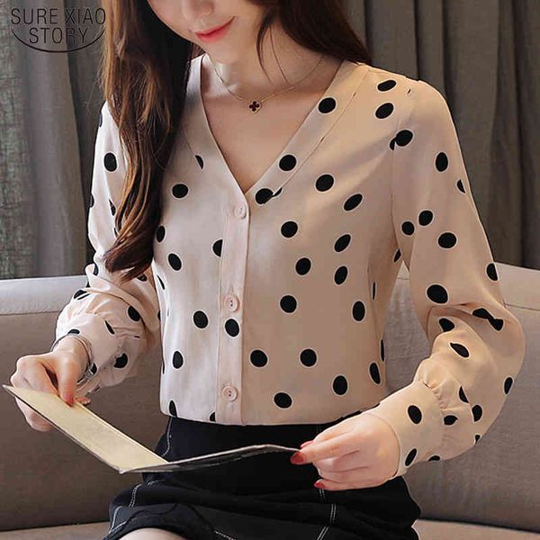 autumn office lady long sleeve button cardigan blouse v-neck polka dot chiffon shirt women blusas mujer 10781 210415, White
autumn office lady long sleeve button cardigan blouse v-neck polka dot chiffon shirt women blusas mujer 10781 210415, White