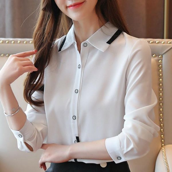 women's blouses & shirts woman 2021 turn down collar office ladies white blouse long sleeve chiffon womens and b950
women's blouses & shirts woman 2021 turn down collar office ladies white blouse long sleeve chiffon womens and b950