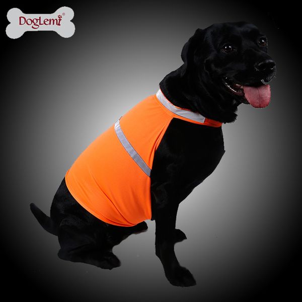 dog apparel summer pet clothing dog reflective work safety breathable vest