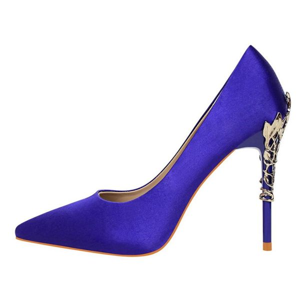 bigtree brand women pumps pointed toe flower heel wedding shoes elegant silk design high heels ladies dress, Black
bigtree brand women pumps pointed toe flower heel wedding shoes elegant silk design high heels ladies dress, Black