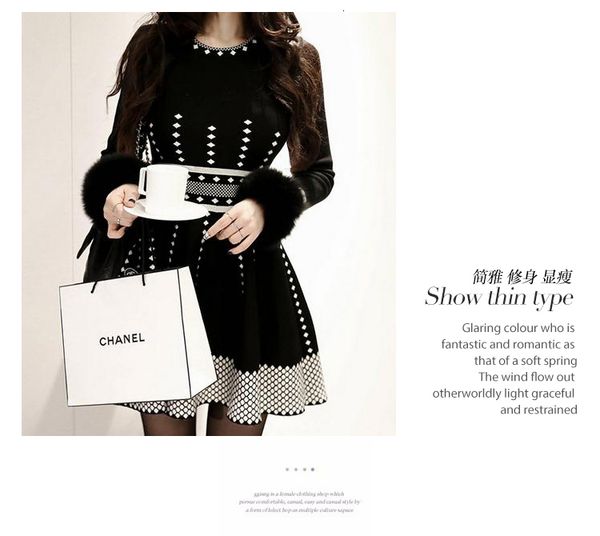 casual dresses autumn runway knitted dress women spring slim long sleeve waist striped sweater vestidos t620, Black;gray
casual dresses autumn runway knitted dress women spring slim long sleeve waist striped sweater vestidos t620, Black;gray