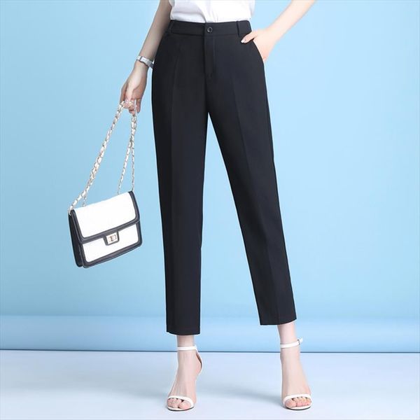 formal office fashion women pant high waist elegant business work trousers plus size black ankle length female, Black;white
formal office fashion women pant high waist elegant business work trousers plus size black ankle length female, Black;white
