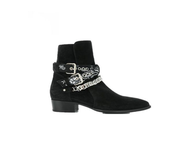 2020 fashion chain personality half boots factory outlet new list pointed nubuck genuine leather cowboy ankle tide boots, Black
2020 fashion chain personality half boots factory outlet new list pointed nubuck genuine leather cowboy ankle tide boots, Black