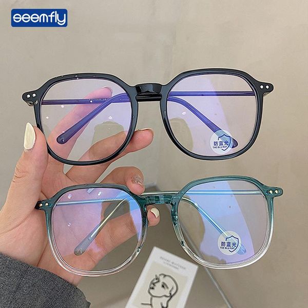 seemfly 2021 anti blue light glasses frame fashion women round transparent color plain men clear lens spectacles sunglasses frames, Black
seemfly 2021 anti blue light glasses frame fashion women round transparent color plain men clear lens spectacles sunglasses frames, Black