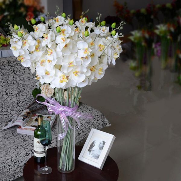 artificial flower butterfly orchid 9 heads feel silk bouquet for wedding party home decorations 10 pcs/lot decorative flowers &
artificial flower butterfly orchid 9 heads feel silk bouquet for wedding party home decorations 10 pcs/lot decorative flowers &