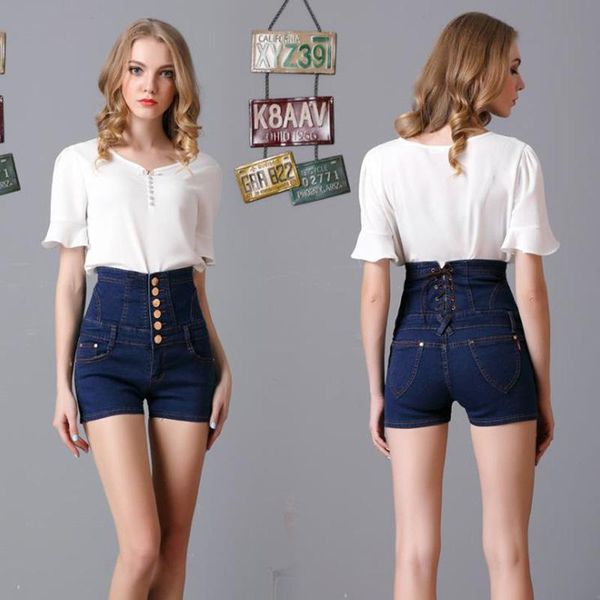 women's shorts summer womens high waist denim stretch skinny jeans female pants, White;black
women's shorts summer womens high waist denim stretch skinny jeans female pants, White;black