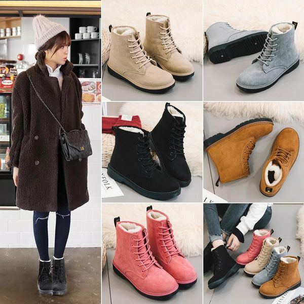 boots winter women snow ladies plush warm fur causal platform sneakers shoes lace-up ankle booties wsh3802, Black
boots winter women snow ladies plush warm fur causal platform sneakers shoes lace-up ankle booties wsh3802, Black
