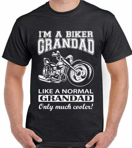 biker grandad t-shirt mens funny motorbike i'm a mens father's day birthday bike, White;black
biker grandad t-shirt mens funny motorbike i'm a mens father's day birthday bike, White;black