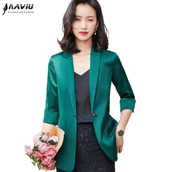half sleeve blazer women spring summer casual fashion all-match slim jacket office ladies formal business work coat 210604, White;black
half sleeve blazer women spring summer casual fashion all-match slim jacket office ladies formal business work coat 210604, White;black