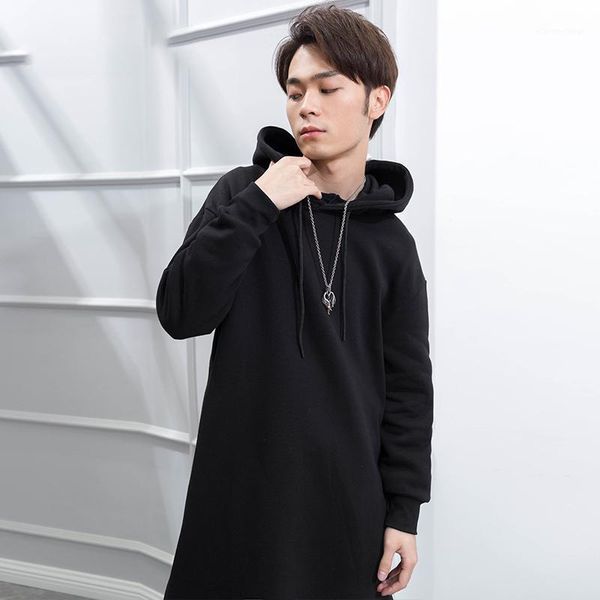 men's hoodies & sweatshirts m-4xl long winter over the knee plus velvet thick hooded pullover loose trendy coat wild streetwear size, Black
men's hoodies & sweatshirts m-4xl long winter over the knee plus velvet thick hooded pullover loose trendy coat wild streetwear size, Black