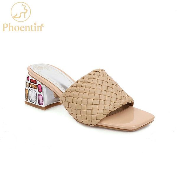 phoentin summer shallow braid slippers square toetransparent crystal high heels fashion tide women shoes ft1056, Black
phoentin summer shallow braid slippers square toetransparent crystal high heels fashion tide women shoes ft1056, Black