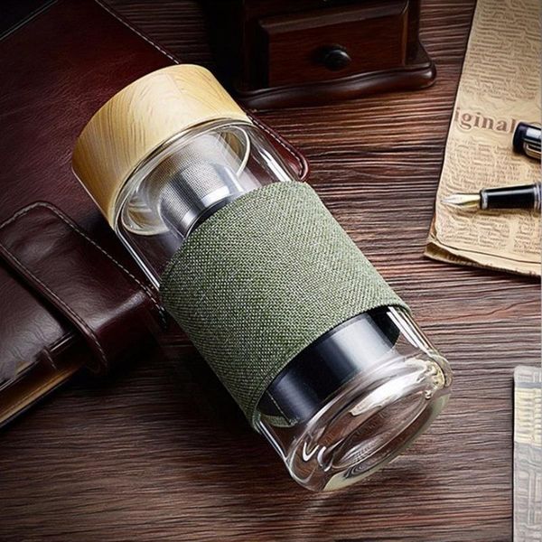 water bottles 400ml glass with stainless steel filter tea infuser outdoor portable drinking tumbler for coffee green
water bottles 400ml glass with stainless steel filter tea infuser outdoor portable drinking tumbler for coffee green