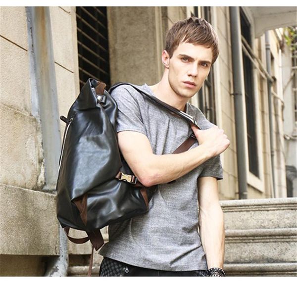 backpack men's bag business men shoulder bags retro sports fitness pack travel high capacity backpacks casual school