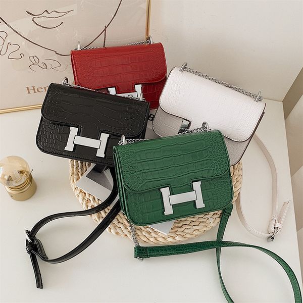luxury handbags 2021 new fashion women's h-button single shoulder ins emma's simple stewardess crocodile small square bag
luxury handbags 2021 new fashion women's h-button single shoulder ins emma's simple stewardess crocodile small square bag