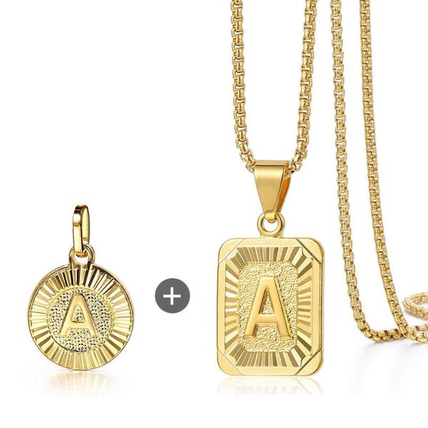 2pcs letter round/square pendant necklace initial box stainless steel chain gift 18inch dgp418gp62 necklaces, Silver
2pcs letter round/square pendant necklace initial box stainless steel chain gift 18inch dgp418gp62 necklaces, Silver