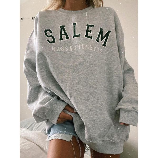 gray letter printing sweatshirt women oversized o neck loose vintage pullover fashion long sleeve spring basic for teens women's hoodi, Black
gray letter printing sweatshirt women oversized o neck loose vintage pullover fashion long sleeve spring basic for teens women's hoodi, Black