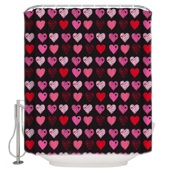 shower curtains curtain waterproof polyester fabric valentine's day love heart sweet black background
shower curtains curtain waterproof polyester fabric valentine's day love heart sweet black background