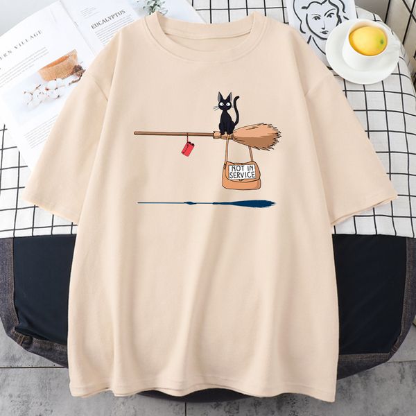 cute cat not in service comics t shirts printing women soft cartoons soft tshirt fashion crewneck tshirts vintage loose t shirts couple, White
cute cat not in service comics t shirts printing women soft cartoons soft tshirt fashion crewneck tshirts vintage loose t shirts couple, White