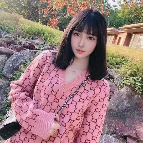 french knitwear pullover fashion slim sweater outside wear pink full body letter inside, White;black
french knitwear pullover fashion slim sweater outside wear pink full body letter inside, White;black