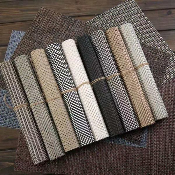 mats & pads 4 pcs 18x12inch square pvc non slip placemats for dining room table kitchen resistant washable decoration
mats & pads 4 pcs 18x12inch square pvc non slip placemats for dining room table kitchen resistant washable decoration