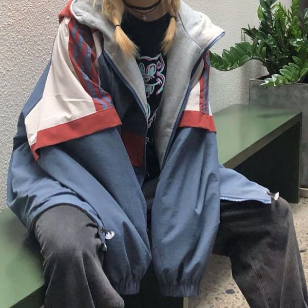 women's jackets 2021 spring autumn coat women korean harajuku gothic clothes streetwear long jacket windbreaker, Black;brown
women's jackets 2021 spring autumn coat women korean harajuku gothic clothes streetwear long jacket windbreaker, Black;brown