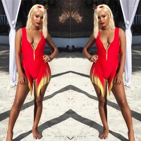 women's swimwear tassel swimsuits high waist bikini women one piece summer gradient bathing suits zipper deep v-neck blackless sexy, White;black
women's swimwear tassel swimsuits high waist bikini women one piece summer gradient bathing suits zipper deep v-neck blackless sexy, White;black