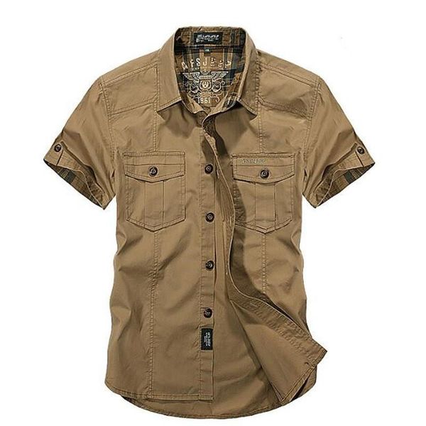 men's casual shirts men summer solid military short sleeves cotton breathable chemise homme loose army shirt, White;black
men's casual shirts men summer solid military short sleeves cotton breathable chemise homme loose army shirt, White;black