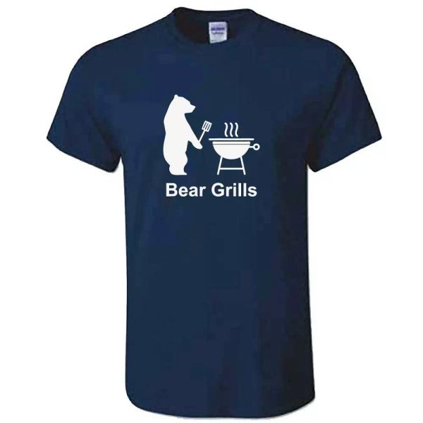 mens bear grills t shirt - funny bbq barbecue tshirt - tools accessories gift, White;black
mens bear grills t shirt - funny bbq barbecue tshirt - tools accessories gift, White;black