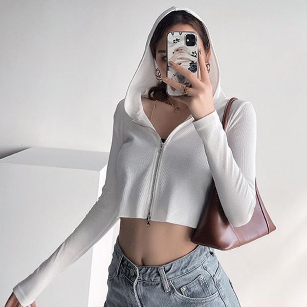 europe tight full sleeve short navel sweatshirt women's autumn hooded pullovers thin double zipper ins fashion 0hvw hoodies & sweatshir, Black
europe tight full sleeve short navel sweatshirt women's autumn hooded pullovers thin double zipper ins fashion 0hvw hoodies & sweatshir, Black