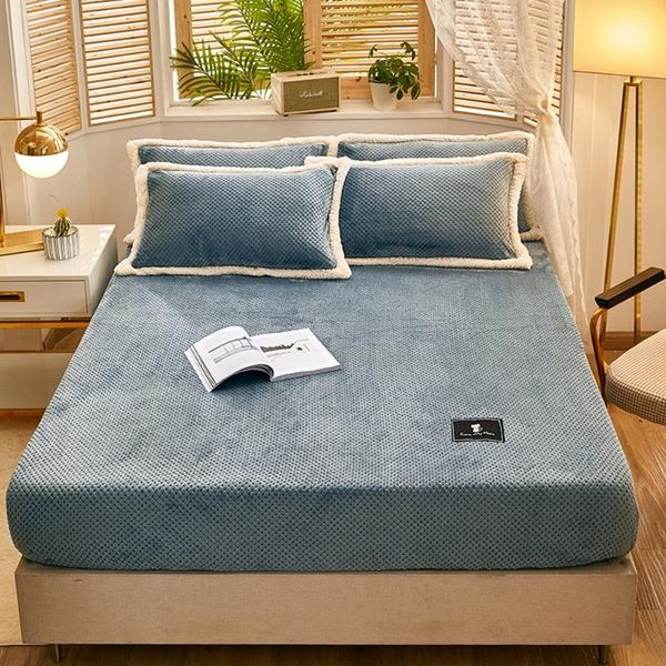 sheets & sets solid color flannel bed winter warm plush fitted sheet soft mink cashmere linen mattress cover elastic bedspread
sheets & sets solid color flannel bed winter warm plush fitted sheet soft mink cashmere linen mattress cover elastic bedspread